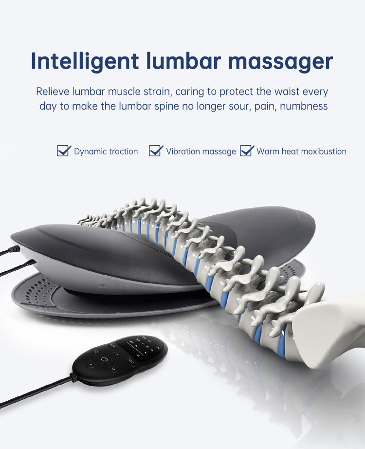 Waist Massager Lumbar Traction Inflatable Hot