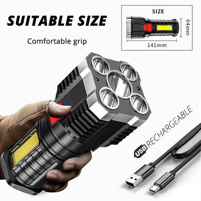 Portable Rechargeable USB Led Flashlight