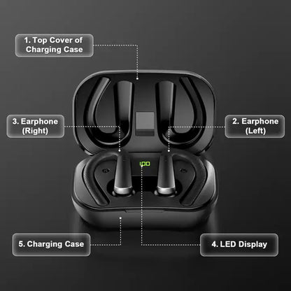 Wireless Earbuds Bluetooth Headset With LED Display