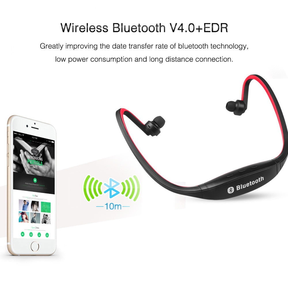 Wireless Bluetooth rear-mounted sports earphones