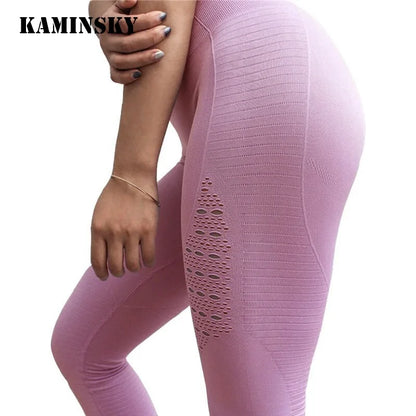 Kaminsky Women Seamless Pants Sports Running Leggings