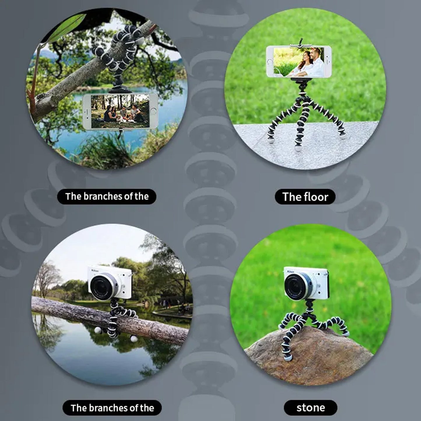 Flexible Octopus Tripod Stand For Mobile & Camera