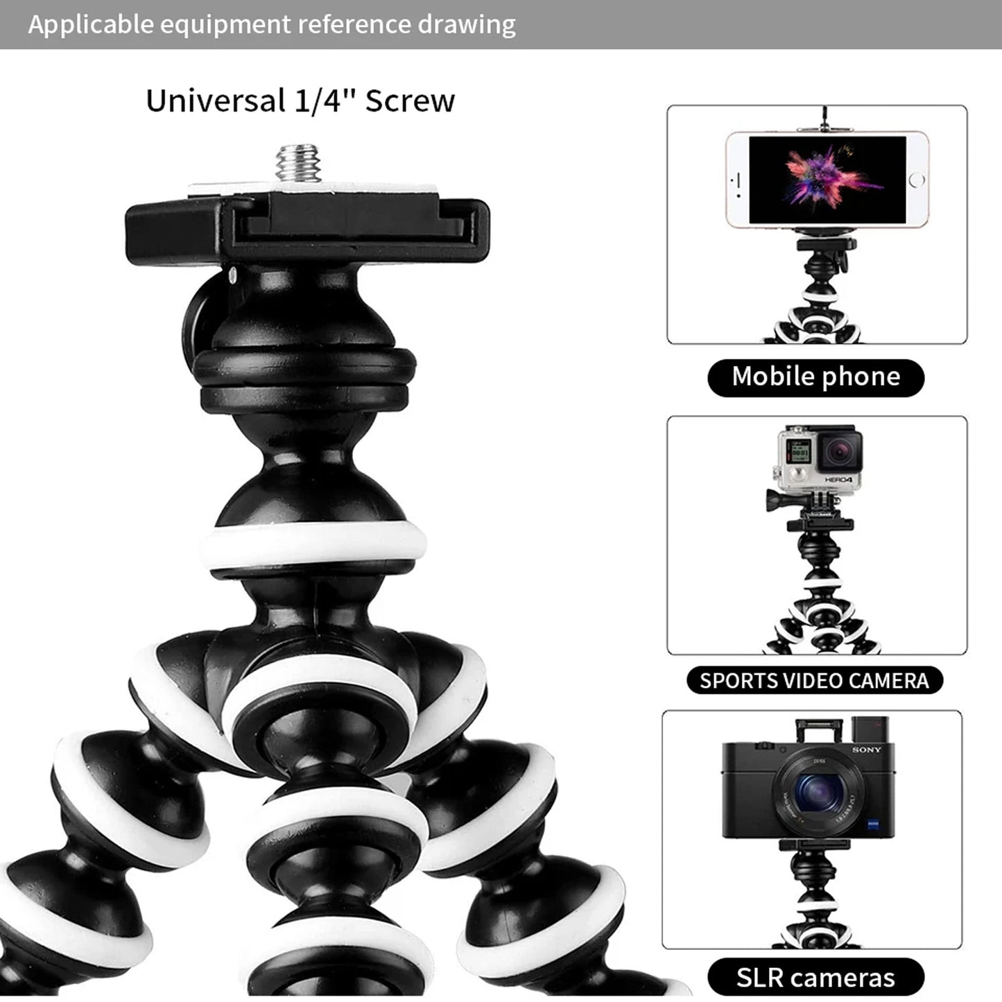 Flexible Octopus Tripod Stand For Mobile & Camera