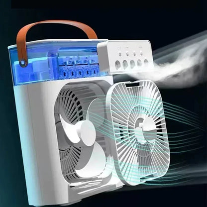 LED Night Light Water Mist Fun 3 In 1 Air Cooler Humidifie For Home