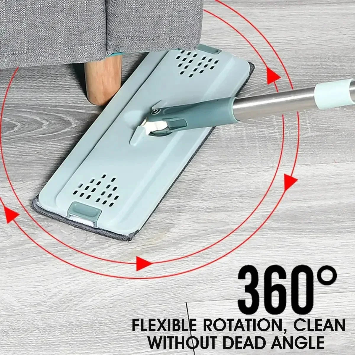 Flat Squeeze Mop with Hand Free Bucket For Floor Cleaning