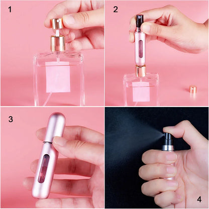 Perfume Portable Liquid Container For Cosmetics Refillable Bottle