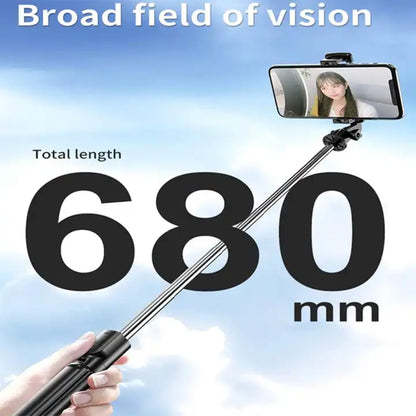 360° Rotation Selfie Stick Tripod with Wireless Remote for iPhone & Android Phone