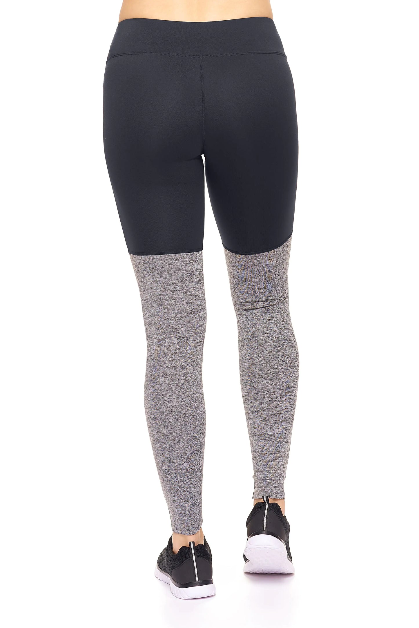 Women's Mid-Rise Heather Colorblock Leggings